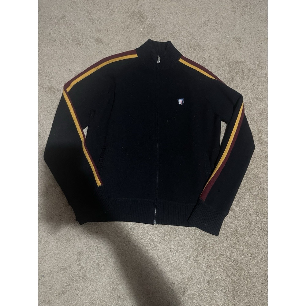 Ben Sherman Black Zip Up Sweater Size XL
